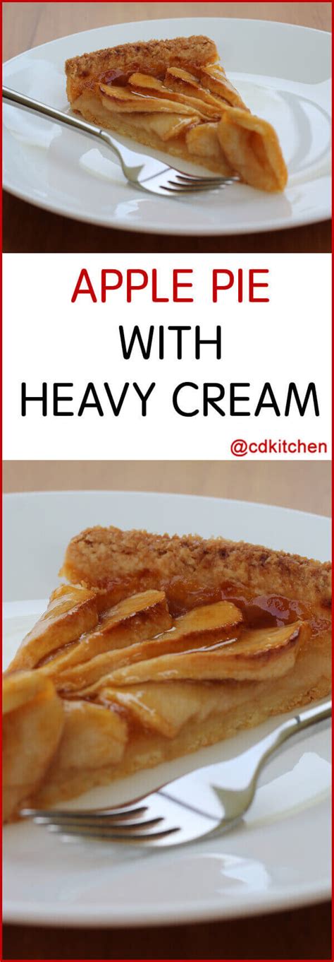 Without heavy cream, scones wouldn't crumble right, chowders wouldn't be as soul satisfying, and we would miss out on the greatness of whipped cream. Apple Pie with Heavy Cream Recipe | CDKitchen.com