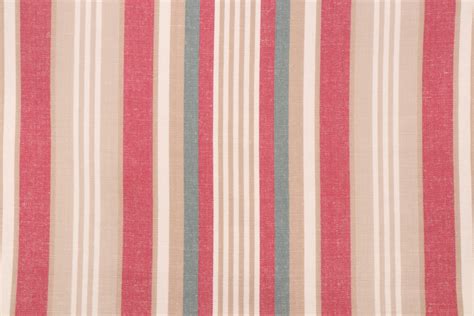 Waverly Meadow Stripe Woven Decorator Fabric In Bloom