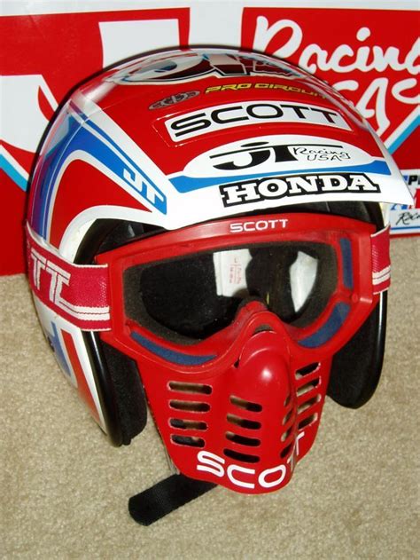 Jt racing classick motocross mx kit pants jersey white orange retro evo pro tour. Johnny O'Mara JT | Vintage helmet, Motocross helmets ...