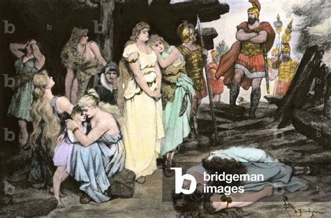 image of conquete of the roman empire germanic women barbarians teutons captured