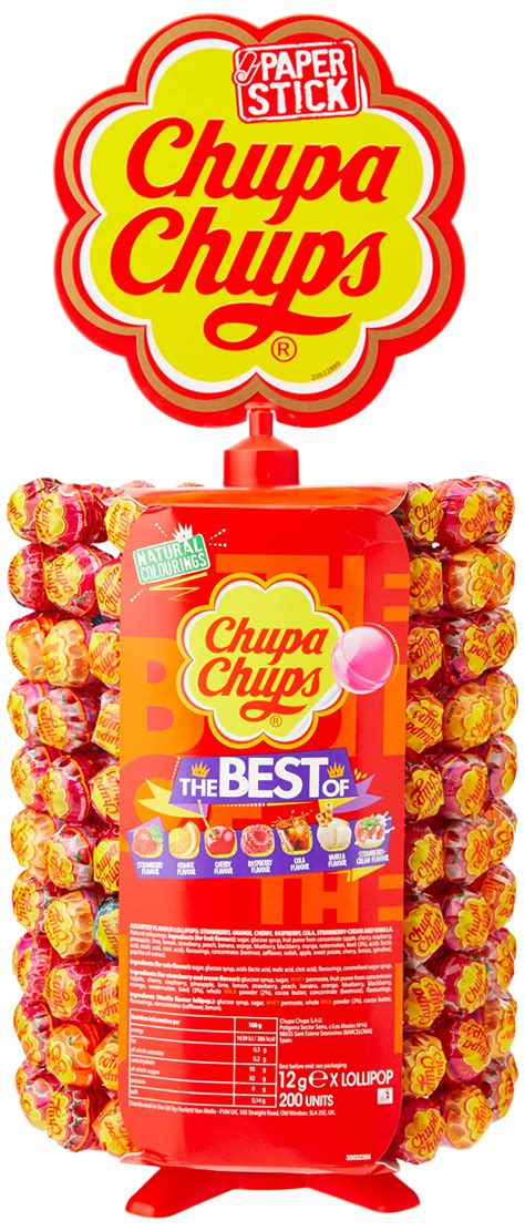 chupa chups the best of pops drum display 60ct assorted flavors ph