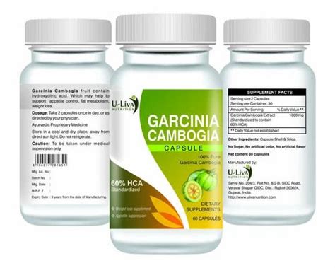 Garcinia Cambogia Capsule Packaging Type Bottle Packaging Size