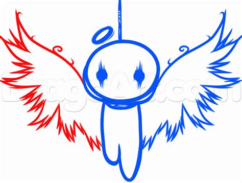 How To Draw An Emo Angel Step By Step Concept Art Fantasy Free