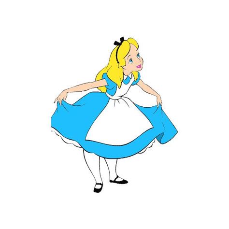 Alice Clip Art 11 Liked On Polyvore Featuring Disney