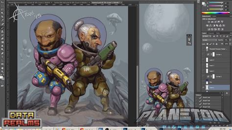 Androidarts Paints Art Assets For Planetoid Pioneers At Stugan Youtube