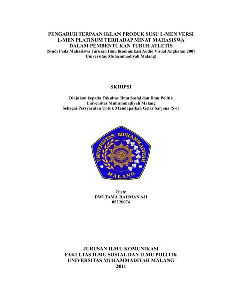 Cover Makalah Universitas Negeri Malang Terbaru