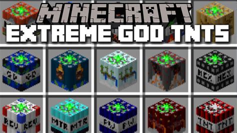 Minecraft God Tnt Mod Place Down The Hell Tnts And Watch Them Blow