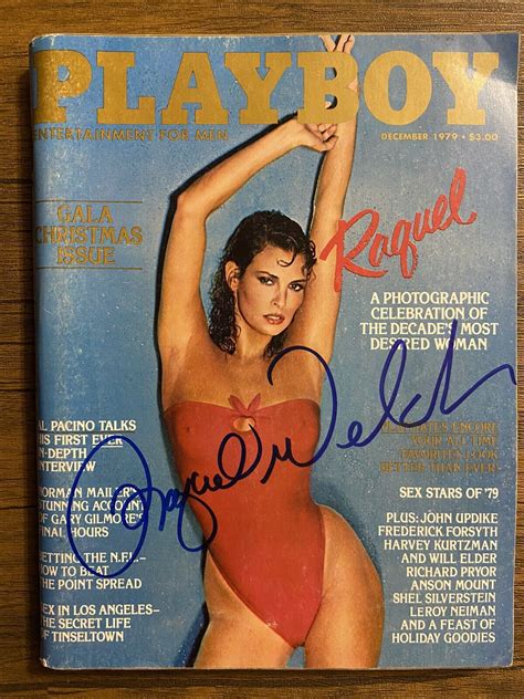 Mavin Raquel Welch Signed December Playboy Magazine