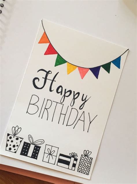 See more ideas about birthday card drawing, card drawing, happy birthday wishes quotes. Various Homemade Birthday Cards In The Creative Style - Candacefaber