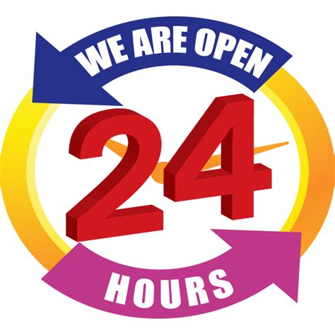 We Are Open 24 Hours Logo Vector Logo Of We Are Open 24 Hours Brand