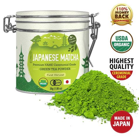 Premium Japanese Matcha Green Tea Powder 1st Harvest Ceremonial