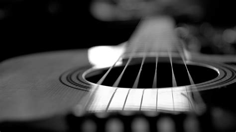 Classical Guitar Wallpaper Black And White