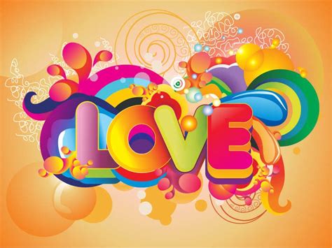 Colorful Love Background Vector Art Free Vector Graphics All Free