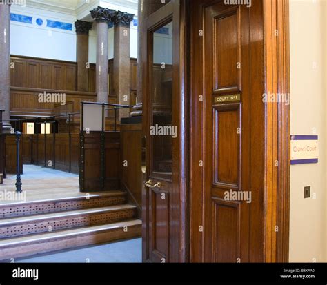 A View Of The Old Crown Court Inside St Georges Hall Liverpool Uk Stock
