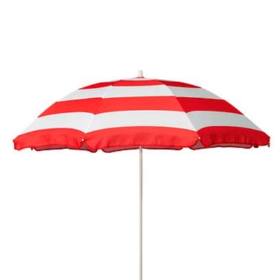 At ikea you'll find garden umbrella bases made from heavy concrete or bases that can be filled with sand to achieve an appropriate weight. Best Garden Parasols from Red Online. - Red Online