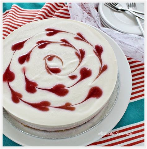 Add dots of raspberry sauce on the surface and use a chopstick to create heart shaped swirls. No Bake Raspberry-Lemon Cheesecake Recipe — Dishmaps