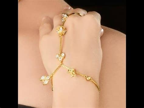 The simplicity of these bracelets can make any ensemble look even more attractive. latest designer gold bracelet designs for girls - YouTube