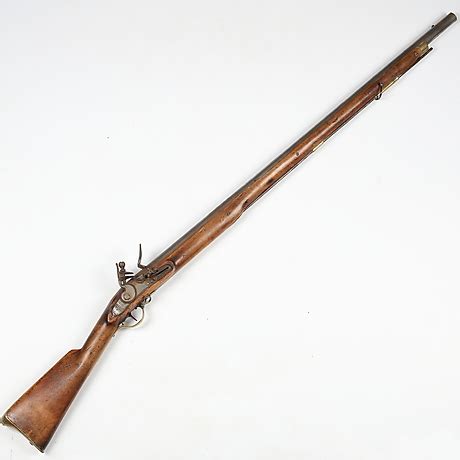 Flintlock Rifle So Called Subsidy Rifle Sweden England 17 1800s