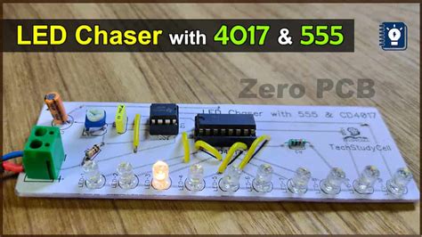 Led Chaser Lights With 555 Timer Electronics Projects 2021