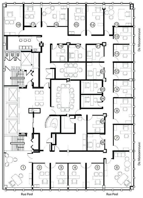 Office Building Floor Plan Layout House Plan