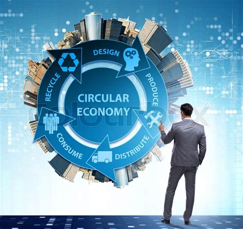 The concept of circular economy with ... | Stock image | Colourbox