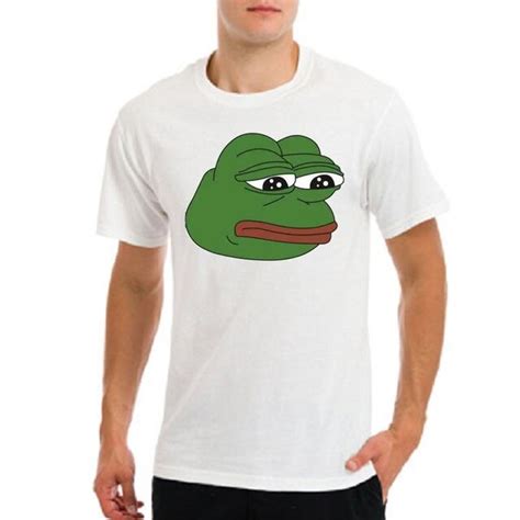 Pepe The Frog Rare Sad Meme White T Shirt In T Shirts From Mens