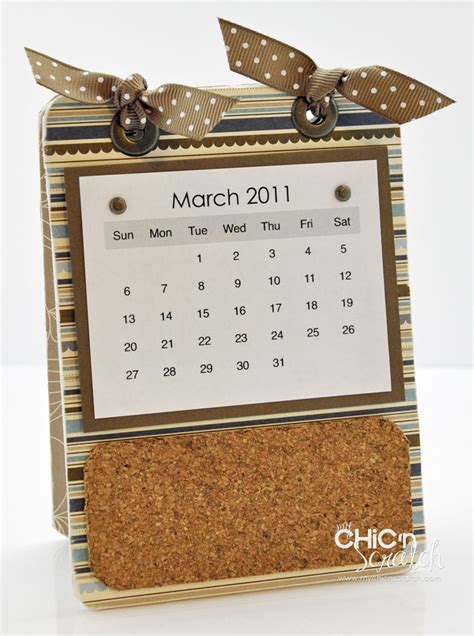Calendar Coaster Corkboard