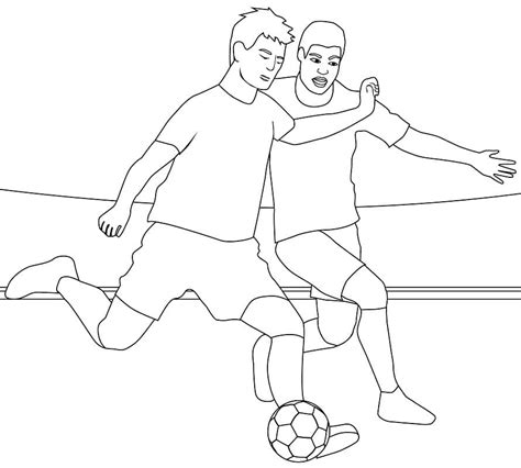 Two Football Players Coloring Page Download Print Or Color Online