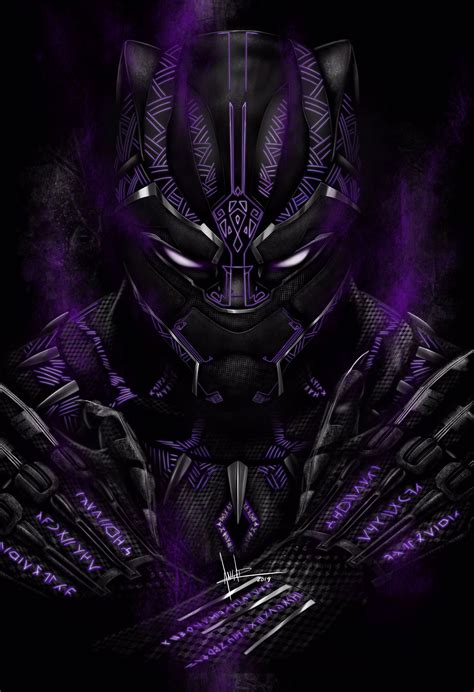 Black Panther Fan Art By Emmanuel Andrade Pantera Negra Dibujo De
