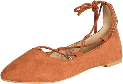 Buy People Womens Brown Ballet Flats 5 Uk 38 Eu P42fb0899319004 At