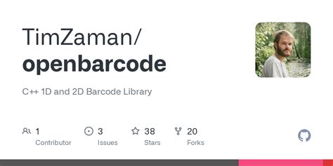 GitHub - TimZaman/openbarcode: C++ 1D and 2D Barcode Library