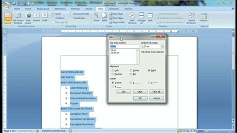 Cara Membuat Daftar Isi Secara Otomatis Di Microsoft Word Yang Rapi
