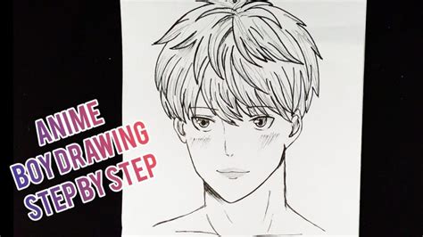 Easy Anime Drawing How To Draw Anime Boy Step By Step Easy