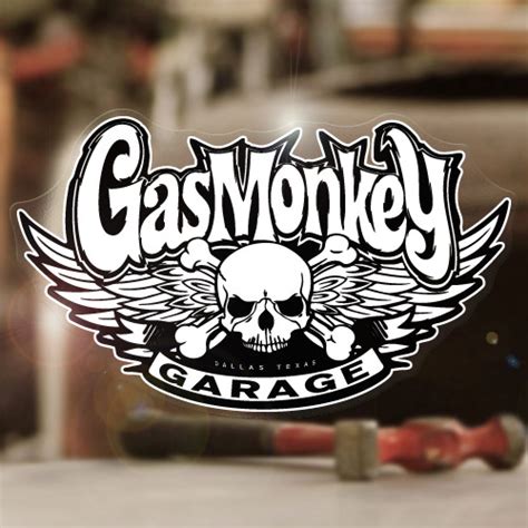 2x Pieces Gas Monkey Garage Sticker Decal Hot Rod Old School Skull 55
