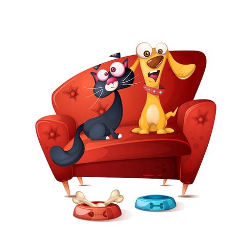 Cat And Dog Vector Premium Download