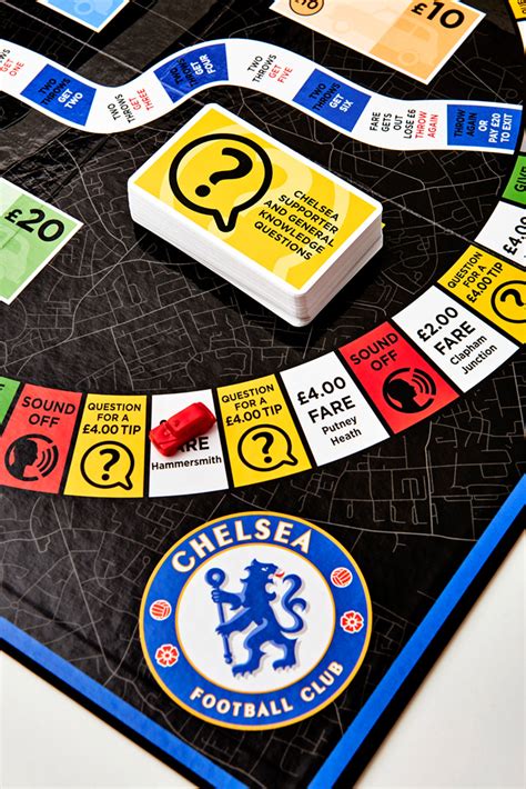 There is an american at today's game. Chelsea FC - Taxi Board Games