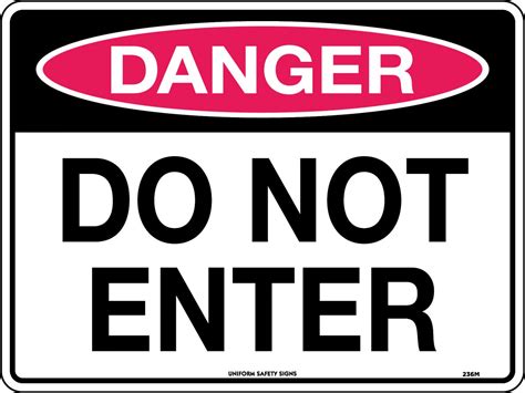 Danger Do Not Enter Danger Signs Uss