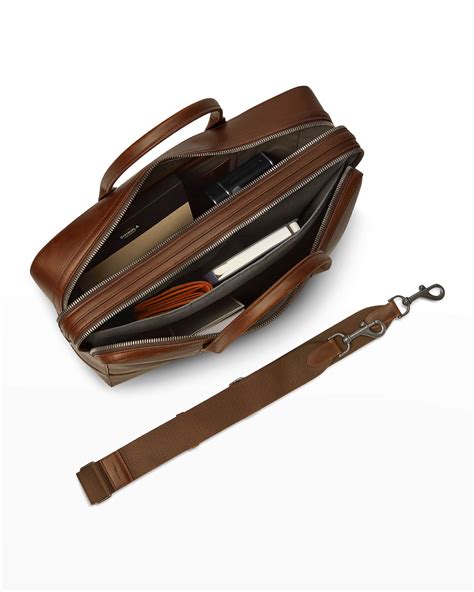 Shinola Mens Canfield 36 Hour Navigator Leather Briefcase Neiman Marcus