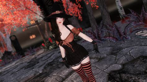 Bewitching Clothes Sse Cbbe Bodyslide With Physics At Skyrim