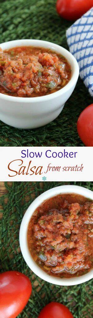 Salsa Recipe From Scratch Slow Cooker Vegan In The Freezer