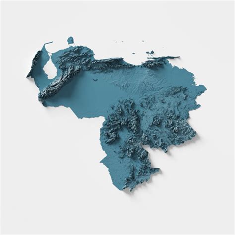 Venezuela Shaded Relief Map Visual Wall Maps Studio