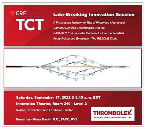 Thrombolex Inc On Linkedin Thrombolex Tct Tct2022