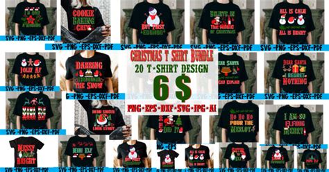 Christmas T Shirt Bundle Christmas Sublimation Bundlechristmas Svg