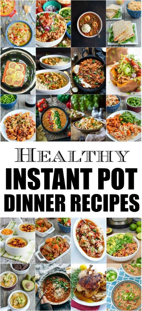 Healthy Instant Pot Dinner Recipes | Instant pot dinner ...