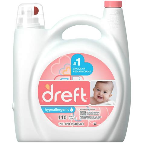 Dreft® Hypoallergenic Liquid Laundry Detergent 170 Fl Oz Jug