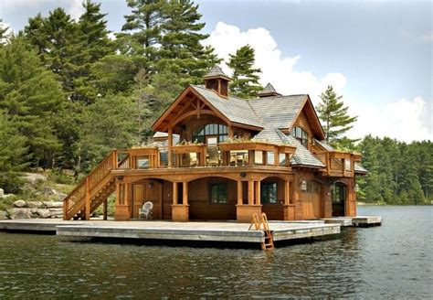Picture House Boat Lake House Floating House