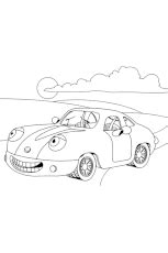 Coloriage voiture 2cv