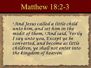 Image result for matthew 18: 3