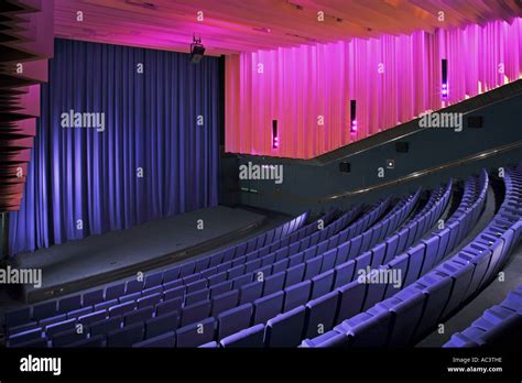 Modern theatre or cinema auditorium towards stage Stock Photo - Alamy