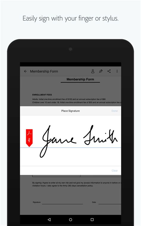 We have two app recommendations for this. Adobe Fill & Sign for Android - APK Download
